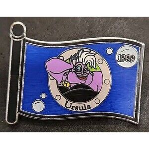 Disney Pin 69680 Ursula Little Mermaid Villain Character Flag Mystery WDW LE 500